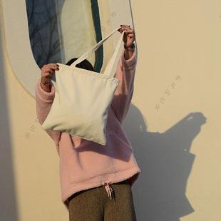gucci純白包 空白包環保袋手繪塗鴉純色DIY帆佈袋單肩手提帆佈包支持一件定制 gucci