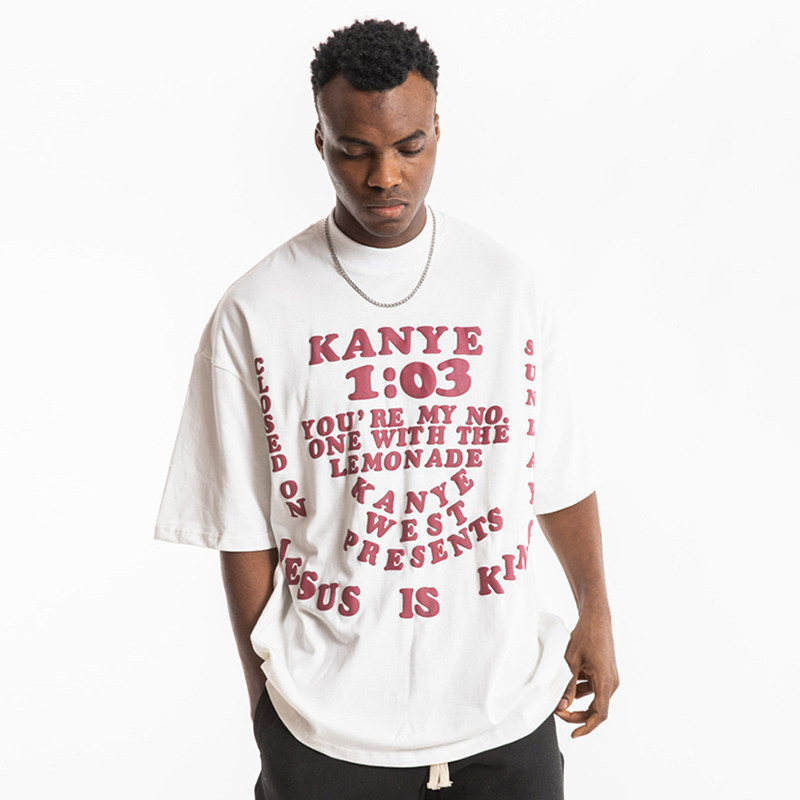 kanye侃爷jesusisking芝加哥限定款cpfm高街高领tee恤短袖fog