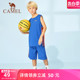 骆驼儿童篮球服男套装大童透气速干运动背心青少年训练服小孩球衣