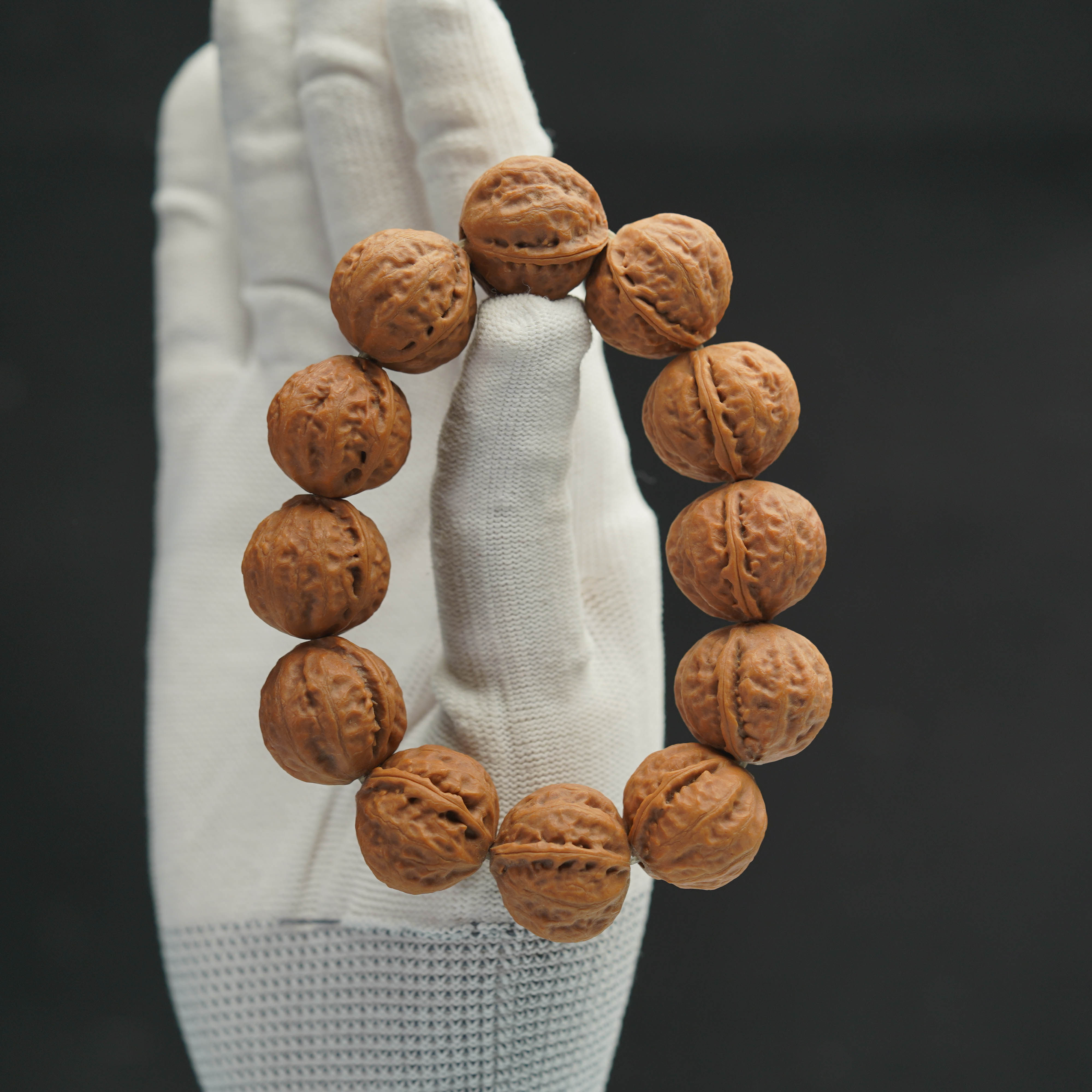 璟盖家|盖特|北京延庆红皮肉丸纯野生纯天然山核桃手串20mm|010优惠券