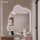 无框不规则智能浴室镜创意防爆小熊镜卫生间壁挂梳妆台卡通风镜子