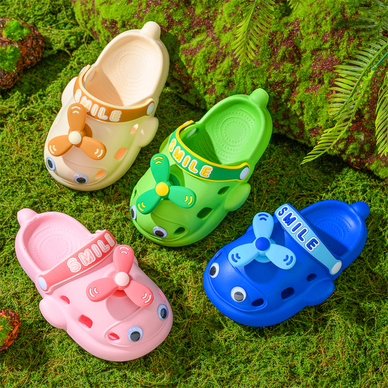 儿童拖鞋夏季女童学步鞋防滑包头洞洞鞋婴幼儿小童宝宝凉拖鞋男童