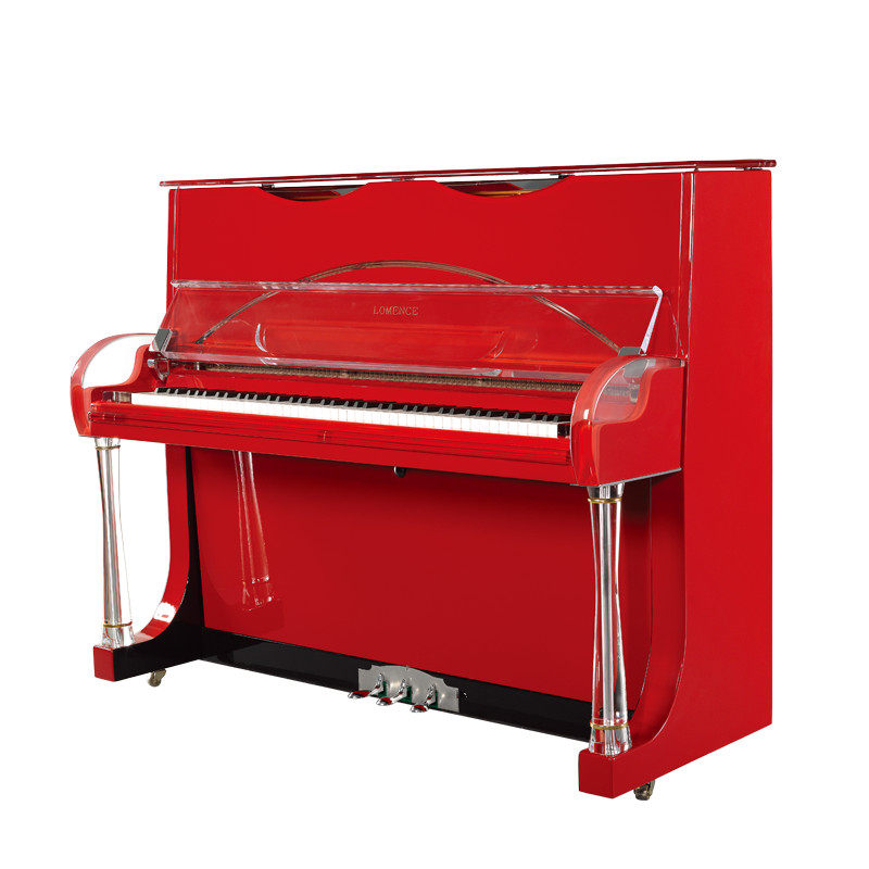 一折海伦钢琴_无锡海伦钢琴罗曼sk1水晶钢琴红色钢琴88键专业演奏练习