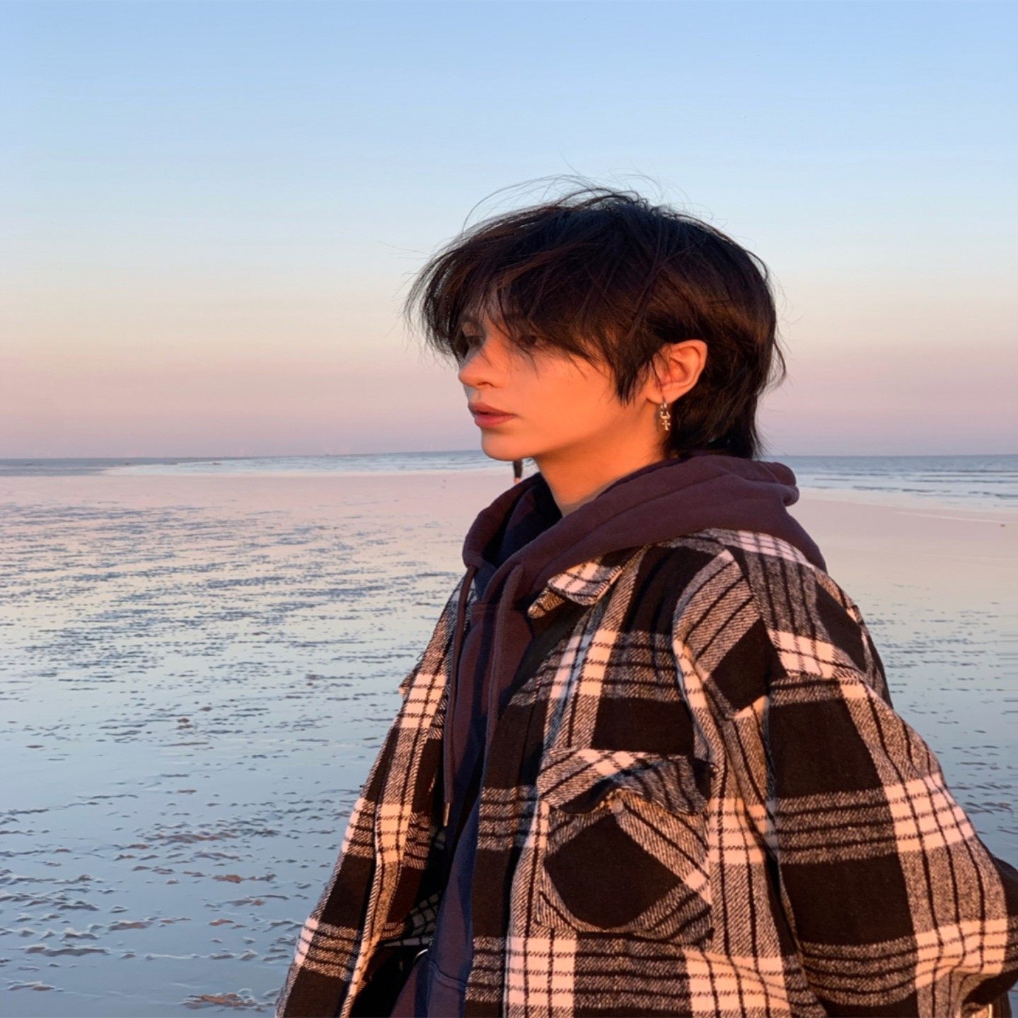 (今日6折)狼尾假发男网红同款鲻鱼头日系男女通用动