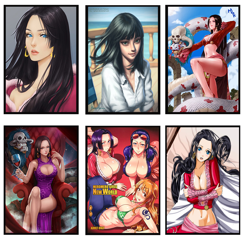 一折海贼王通缉令_海贼王女帝娜美罗宾装饰美女画海报挂画卧室组合