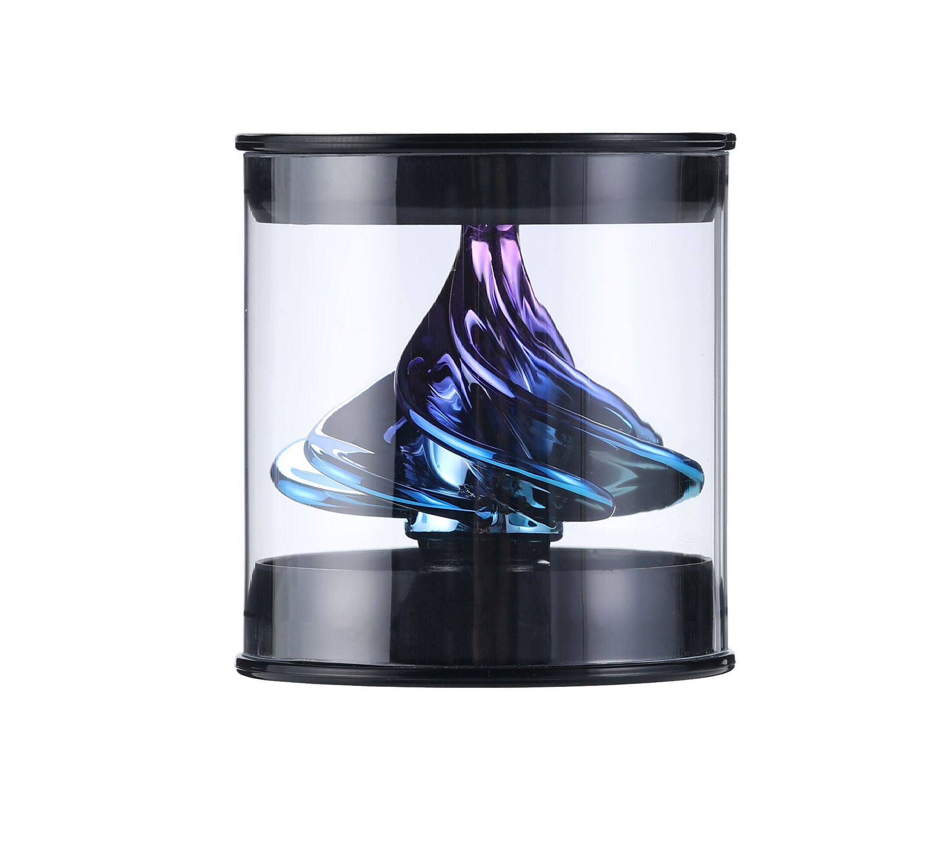 吹气风动气动口吹指尖手指小陀螺黑科技微风空气动力解压减压玩具