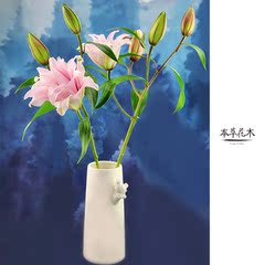 本草花木 「重瓣百合」简装鲜花速递昆明广州上海全国同城送花