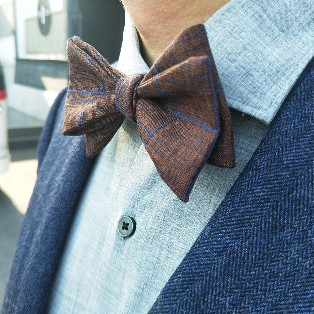 海德公园领结男棉麻复古英伦年会晚会结婚婚礼新郎伴郎西装领花