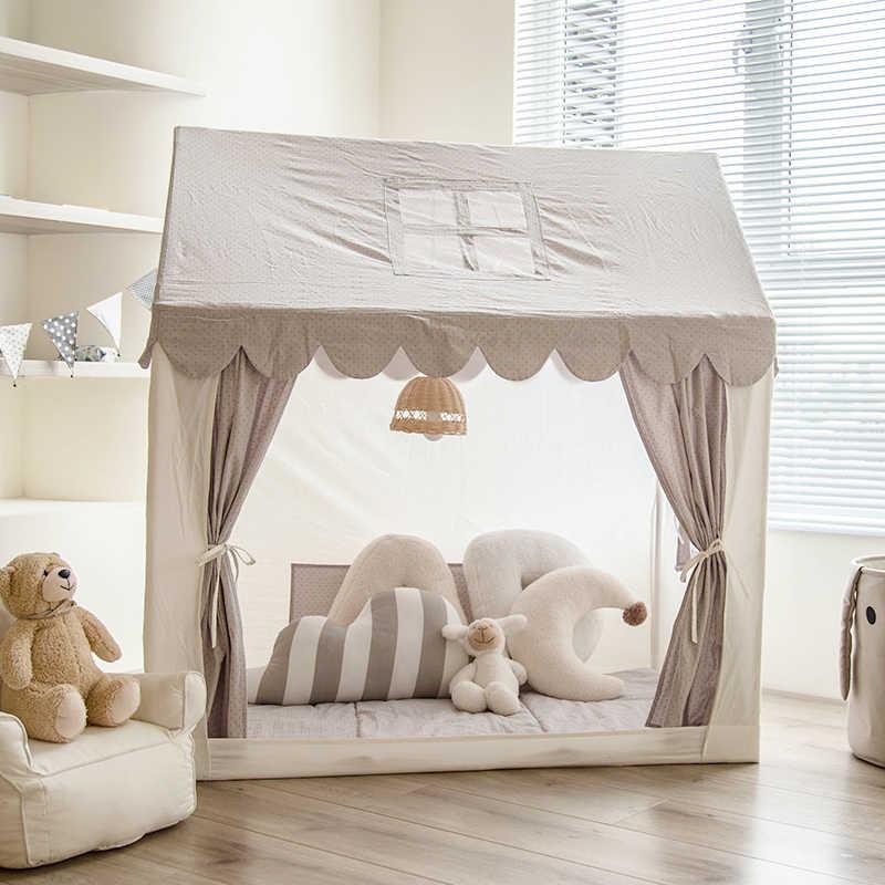 北欧的星星儿童帐篷室内家用纯棉宝宝游戏屋小房子男孩女孩玩具屋