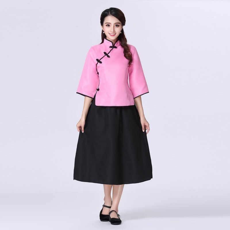 演出服女学生男班服民国风毕业照中山装舞台中国风民族风毕业旗袍在类目 女装/女士精品, 唐装/民族服装/舞台服装, 民族服装/舞台装中 - 来自Buy2taobao.com提供专业的淘宝代购服务