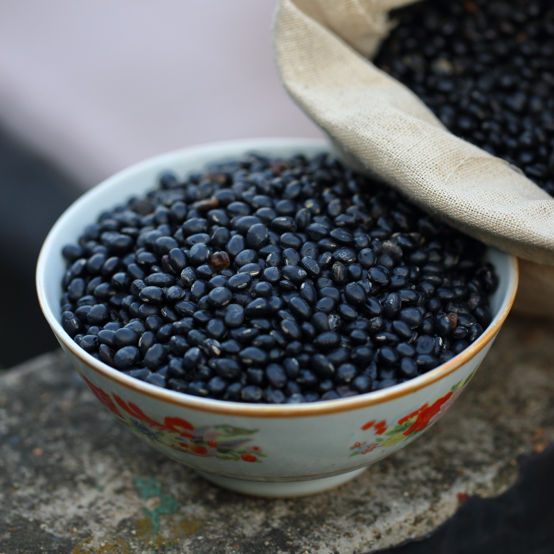 包邮 2019年农家自产黑豆 青仁绿心黄心黑黄豆500g三份包邮   现价
