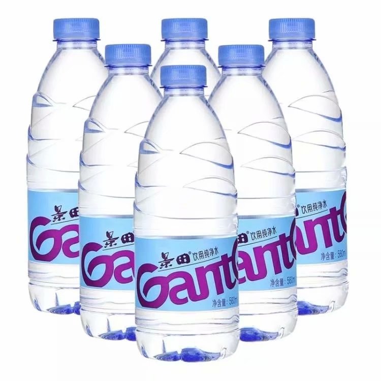 景田饮用水纯净水560ml*24瓶矿泉水绵阳城区免费配送