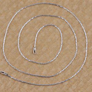 925纯银项竹节链链素银链 精致细版 锁骨链纯银蛇骨配链正品包邮