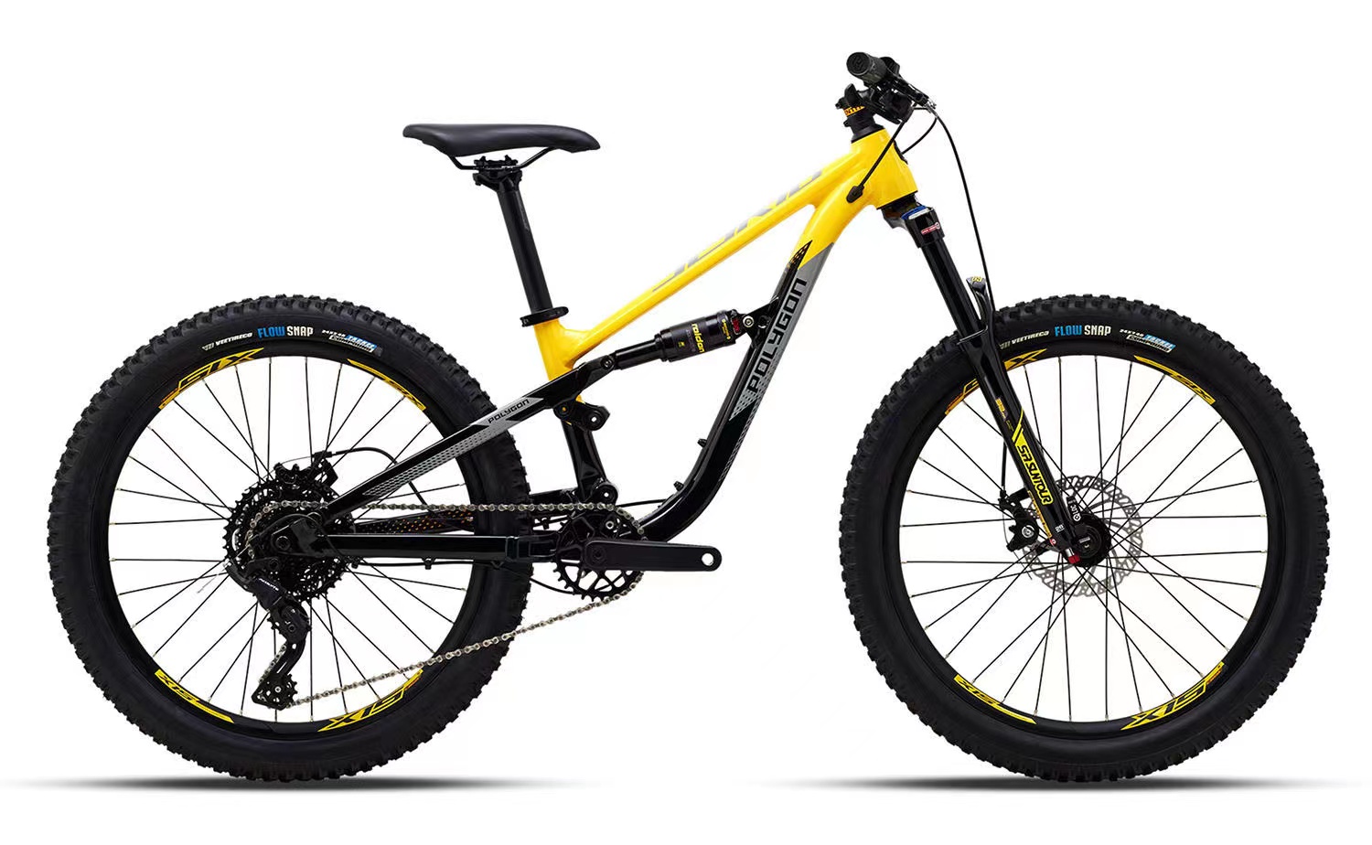 2022款polygon玻璃钢儿童24寸软尾全避震山地自行车北京实体现货