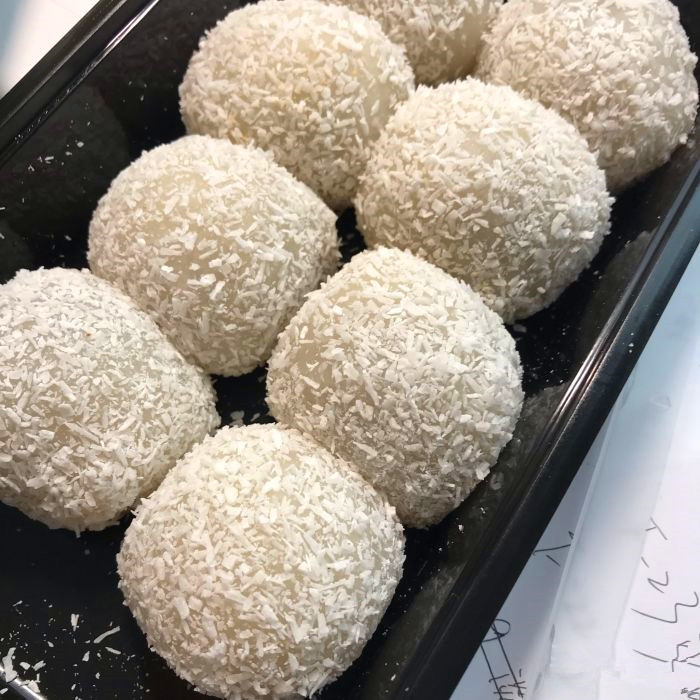 南京特色糕团 双酿团 白芝麻豆沙馅 糯米糕点 6个装