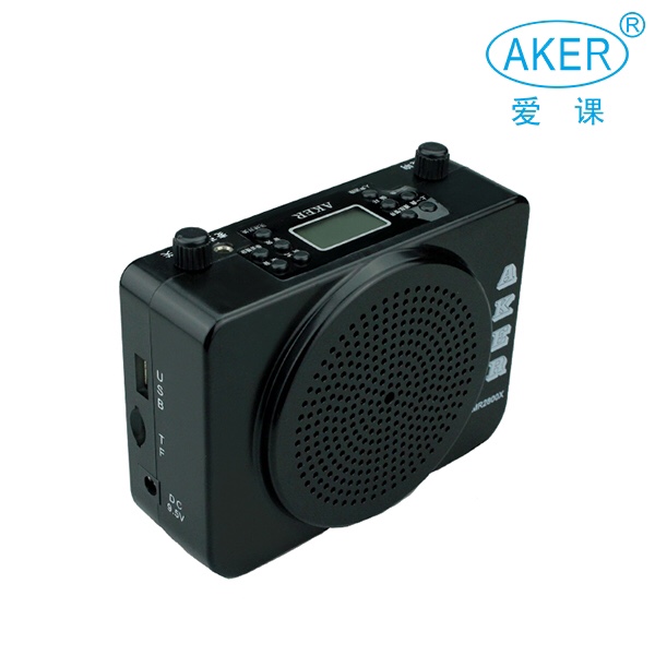 爱课mr2800x有线腰挂mp3播放机mr2800xs无线头戴耳机扩音器20w