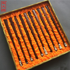 精品老料/蛇纹木折扇 一套10把造型95寸蛇纹木扇子 天然花纹