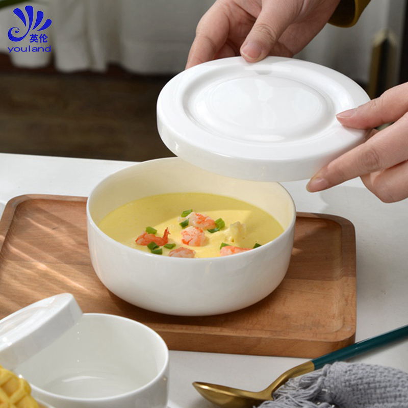 蒸蛋碗带盖鸡蛋羹专用碗空气炸锅专用烤碗烤盘蒸盘隔水炖碗粉蒸肉