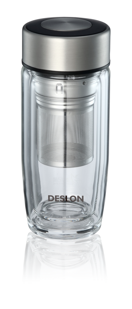 德世朗礼品水悦生活玻璃杯高硼硅玻璃260ml随手水杯杯隔热保温杯