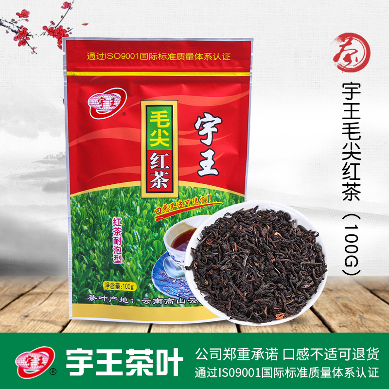 毛尖红茶袋装100g宇王茶业红茶浓香耐泡型2019年新茶