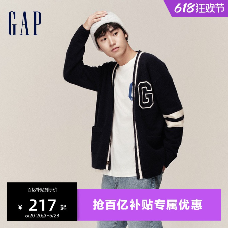 Gap男女装春秋款LOGO宽松舒适