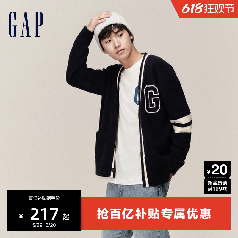 Gap男女装春秋款LOGO宽松舒适