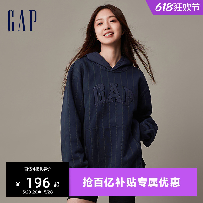 Gap男女装冬季LOGO碳素软磨抓