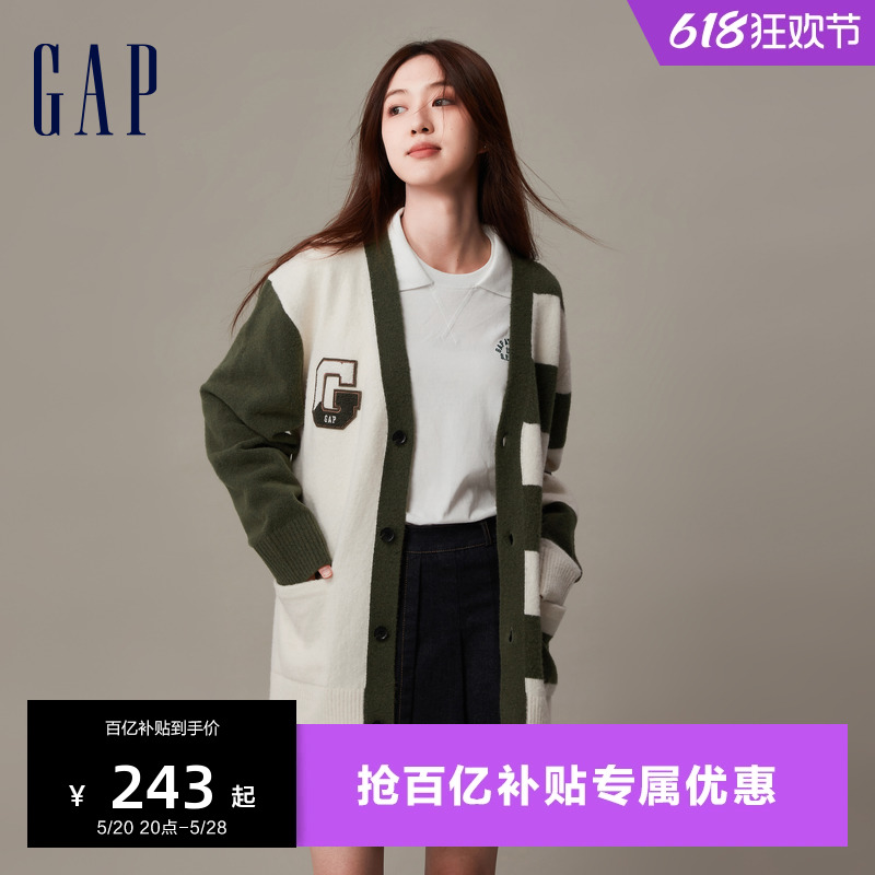 Gap男女装春秋LOGO校园风宽松