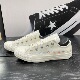 CONVERSE匡威女鞋All Star刺绣花卉低帮碎花帆布鞋自在白A01595C