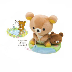 限定 日本代购轻松熊松弛熊rilakkuma 新朋友蜂蜜熊公仔玩偶礼物