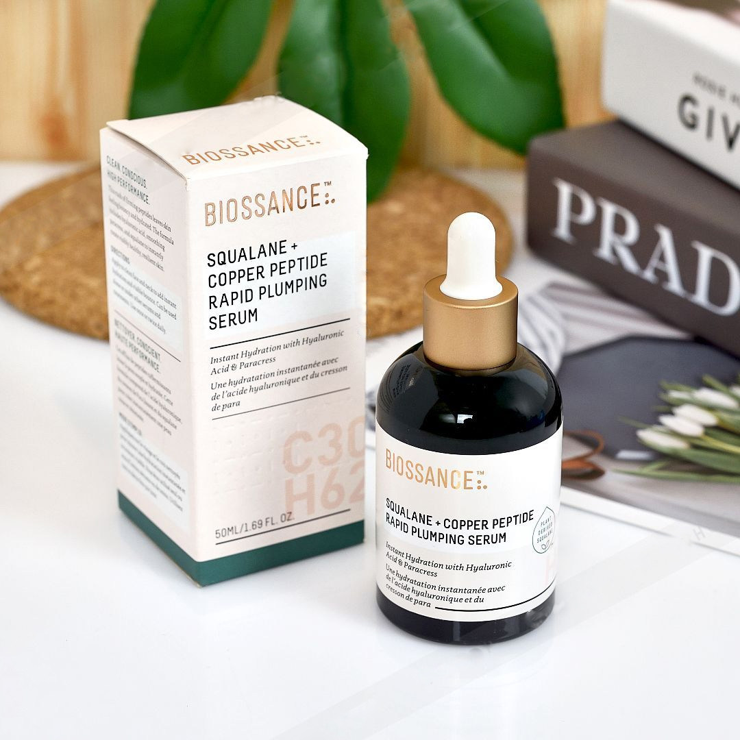 biossance蓝铜胜肽精华50ml 保湿抗皱紧致皮肤皱纹