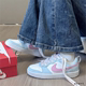 球鞋定制 Nike Court Borough Low 多巴胺穿搭樱花粉低帮女款板鞋