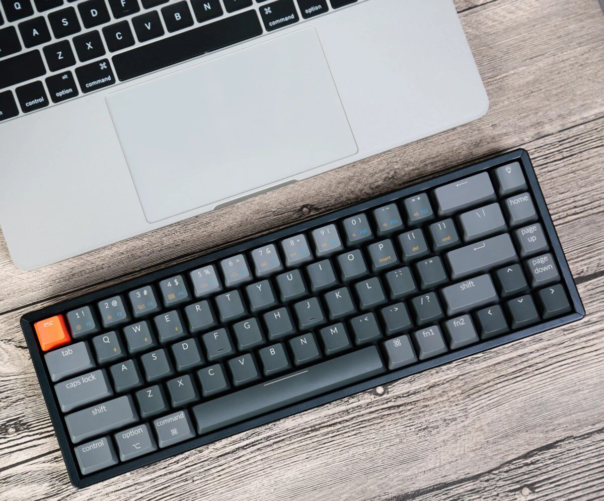 keychron k6 68键mac蓝牙有线双模机械键盘rgb背光gateron茶青轴