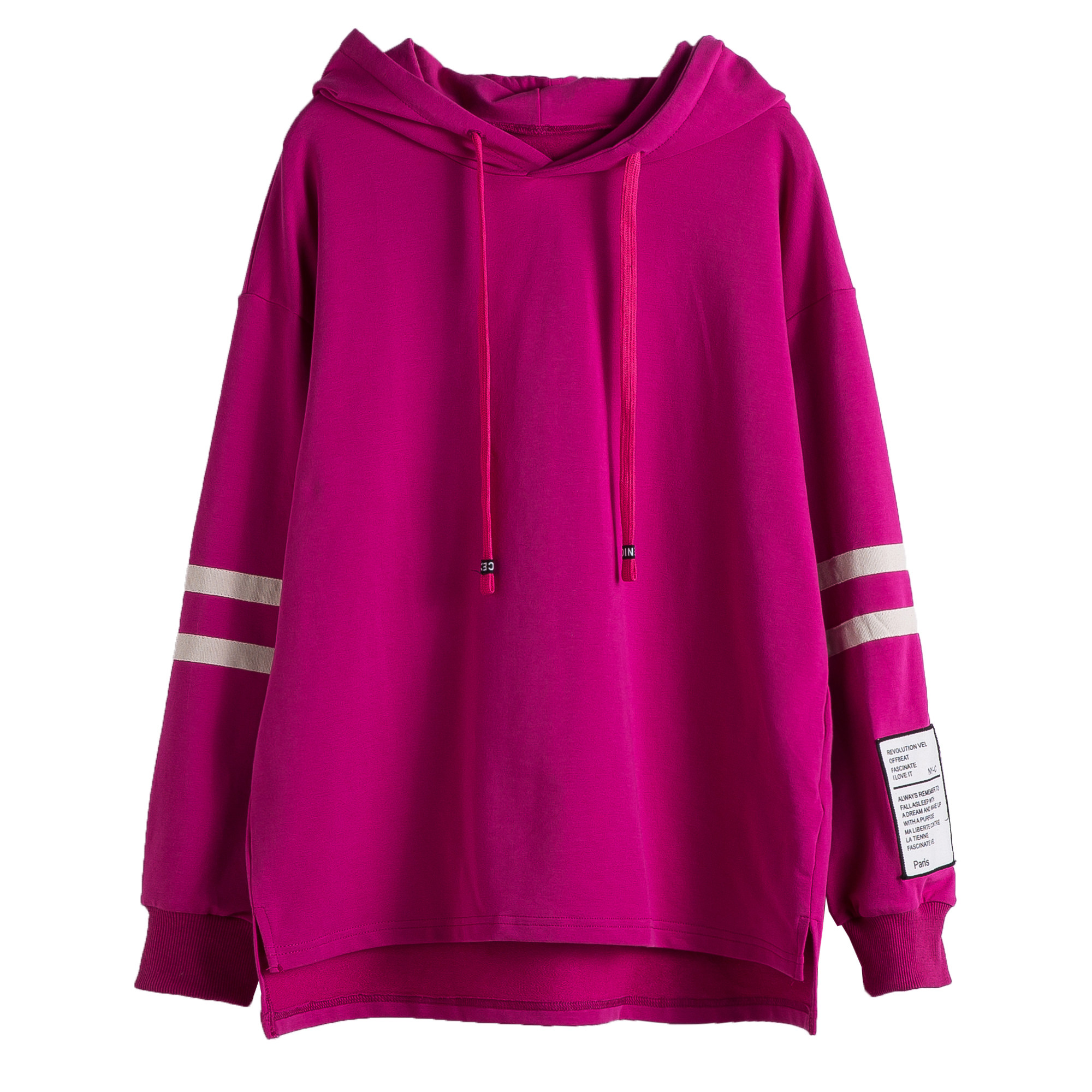 实拍2020秋装文艺大码圈圈棉卫衣上衣