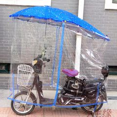 电动车伞雨披前挡风披燕尾伞雨帘透明遮雨披雨衣高清雨档包邮