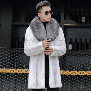 貂皮外套男 整貂 真皮中长款