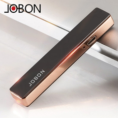 jobon中邦usb充电打火机超薄防风黑冰男女 创意个性 电子点烟器