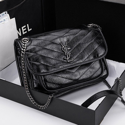 网红同款女包2021新款潮杨树林niki链条真皮流浪包单肩斜挎邮差包