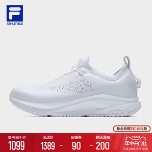 FILA 斐乐官方男鞋SPD PANTHER 2 LEA路跑鞋2024夏新款皮面玄豹鞋