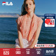 FILA Emerald斐乐女子女装上衣2024夏季新款时尚休闲格子披肩短袖