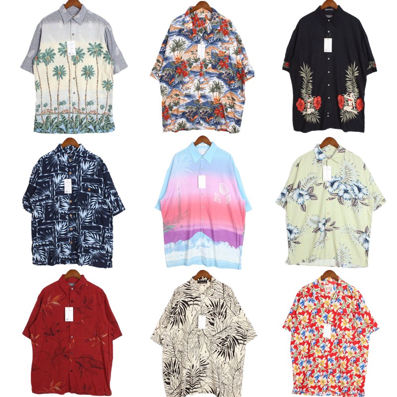 vintage古着美国制夏威夷Hawaii美式宽松短袖男女花衬衫 A8|ruв категории Женская одежда, рубашка - от Buy2taobao.com для оказания профессиональной услуги покупки агента Taobao
