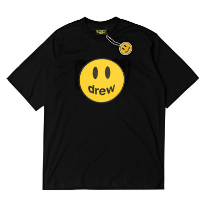 justin bieber同款drew 笑脸house 2020夏季fog纯棉短袖t恤男女