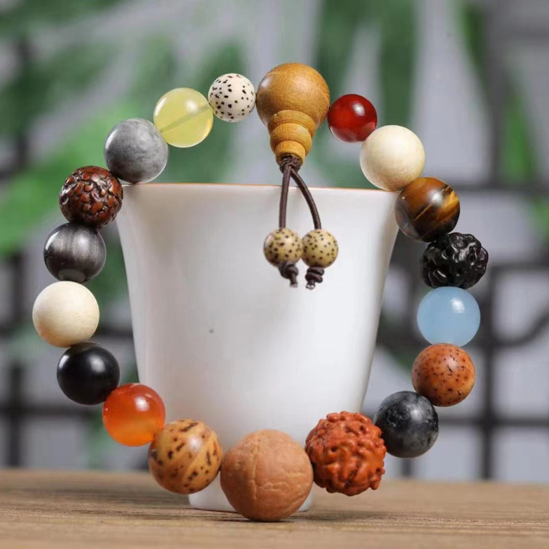 天然高端十八子菩提子手串18籽佛珠手链情侣款饰品收藏品文玩经典