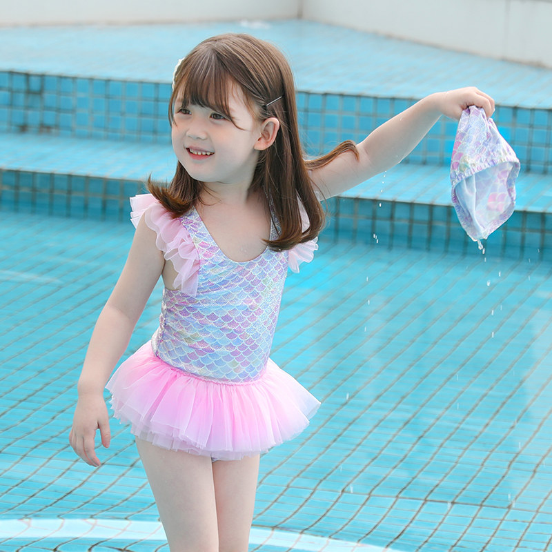 女童童泳衣中大