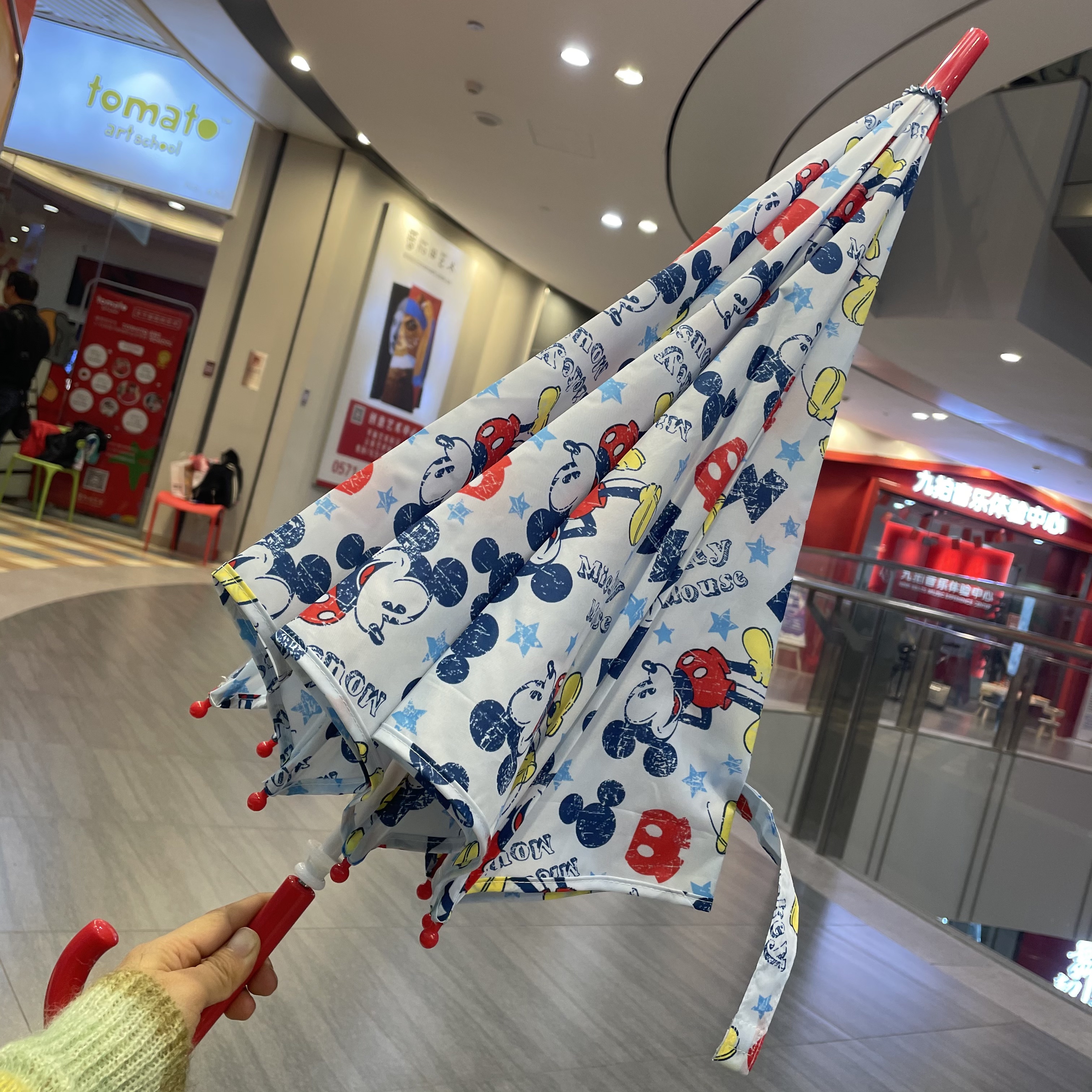 海淘同款！2023新款日本米老鼠儿童雨伞大尺寸大童小学生成人雨伞