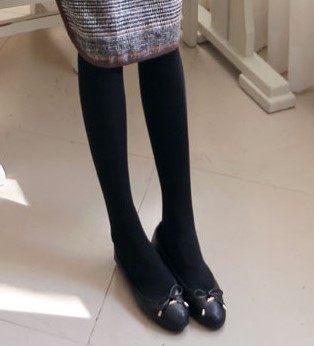 韩国光腿神器代购_现货韩国东大门代购2019新款净版黑色薄绒显瘦弹力