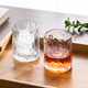 北欧ins冰川玻璃杯简约极冻水杯威士忌红酒杯果汁咖啡杯树皮纹杯