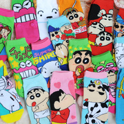 Japanese cartoon socks crayon Xiaoxin Nini cute women's socks socks girls socks cute socks women socks low-top
