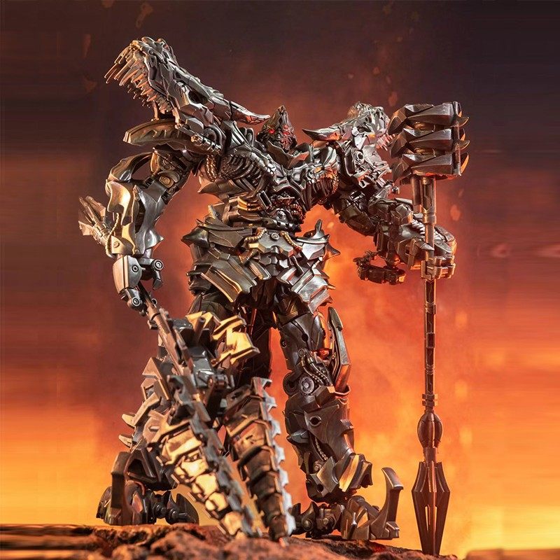 百微大钢m索恐龙领主变形玩具手办模型金刚电影版机器人男孩玩具