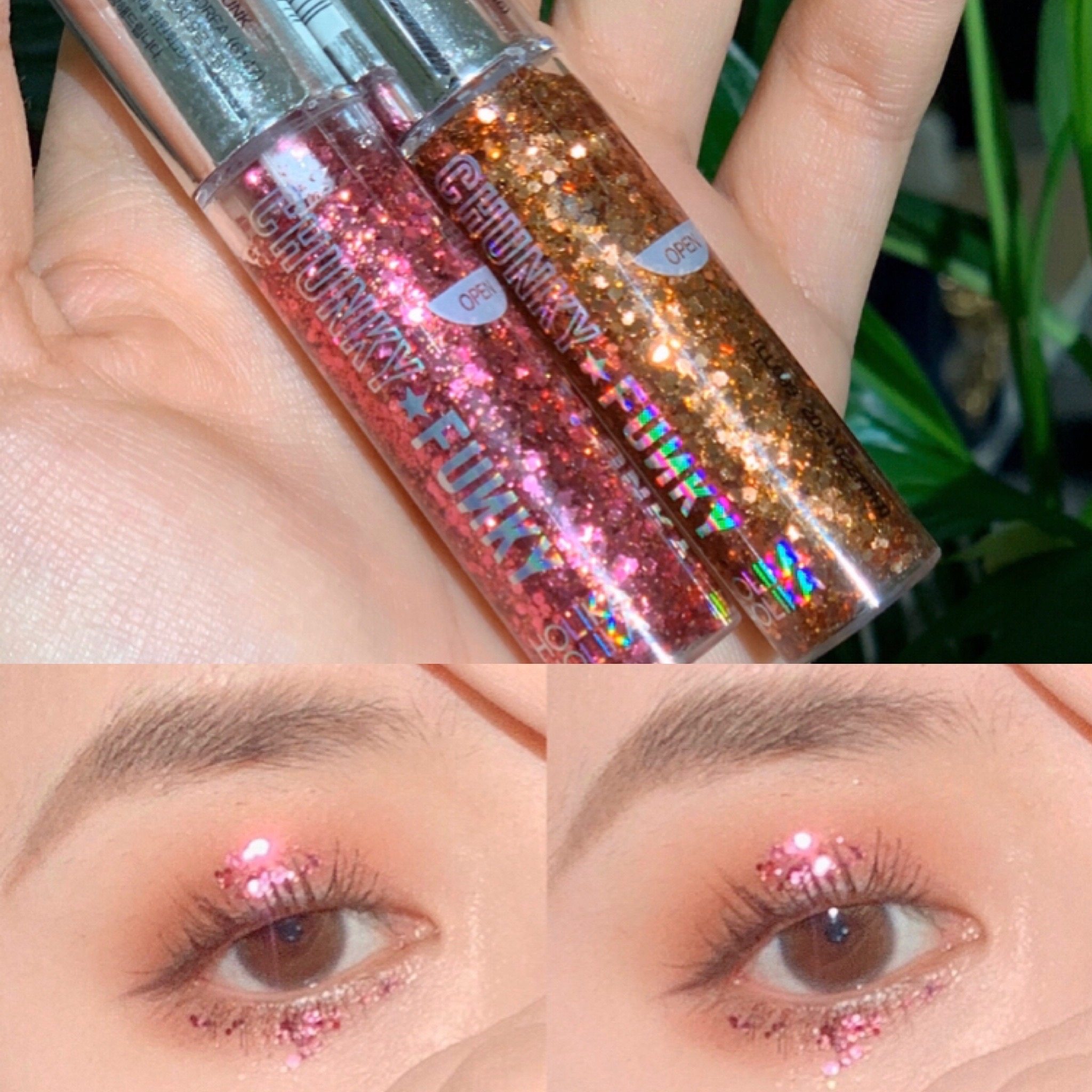 韩国holika嬉皮金属液体眼影chunky02号粉色大珠光metal优惠券